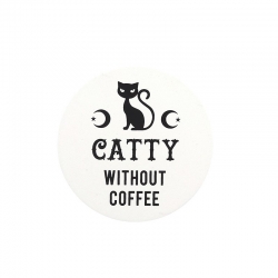 Black Magic Witchy Coaster - Podkładka pod Kubek Catty without Coffee